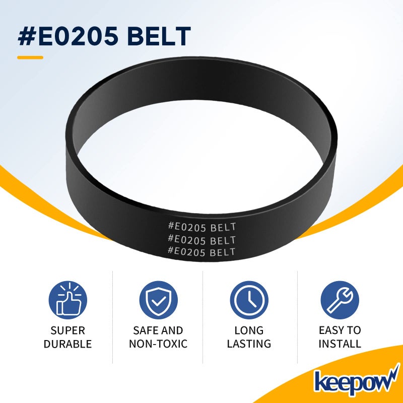 KEEPOW Vacuum Belt for Eureka, Part E0205 Belt for Eureka, Power Speed Vacuum Belts fit for Eureka NEU182B, NEU182A, NEU188A, NEU181, NEU180, NEU180B, NEU182, NEU186, NEU188, 4 Pack - Image 4